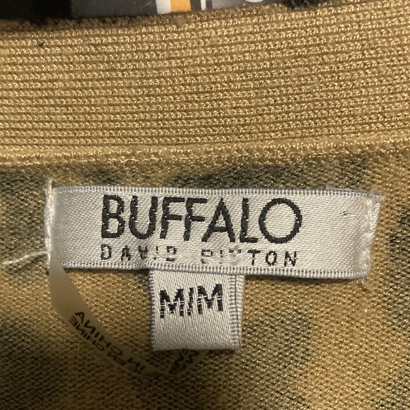 Buffalo David Bitton tan with black spots sweater - Picture 3 of 4
